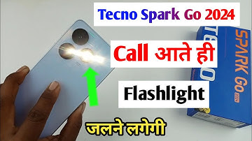tecno Spark go 2024 incoming call flashlight setting / how to enable incoming call flashlight tecno