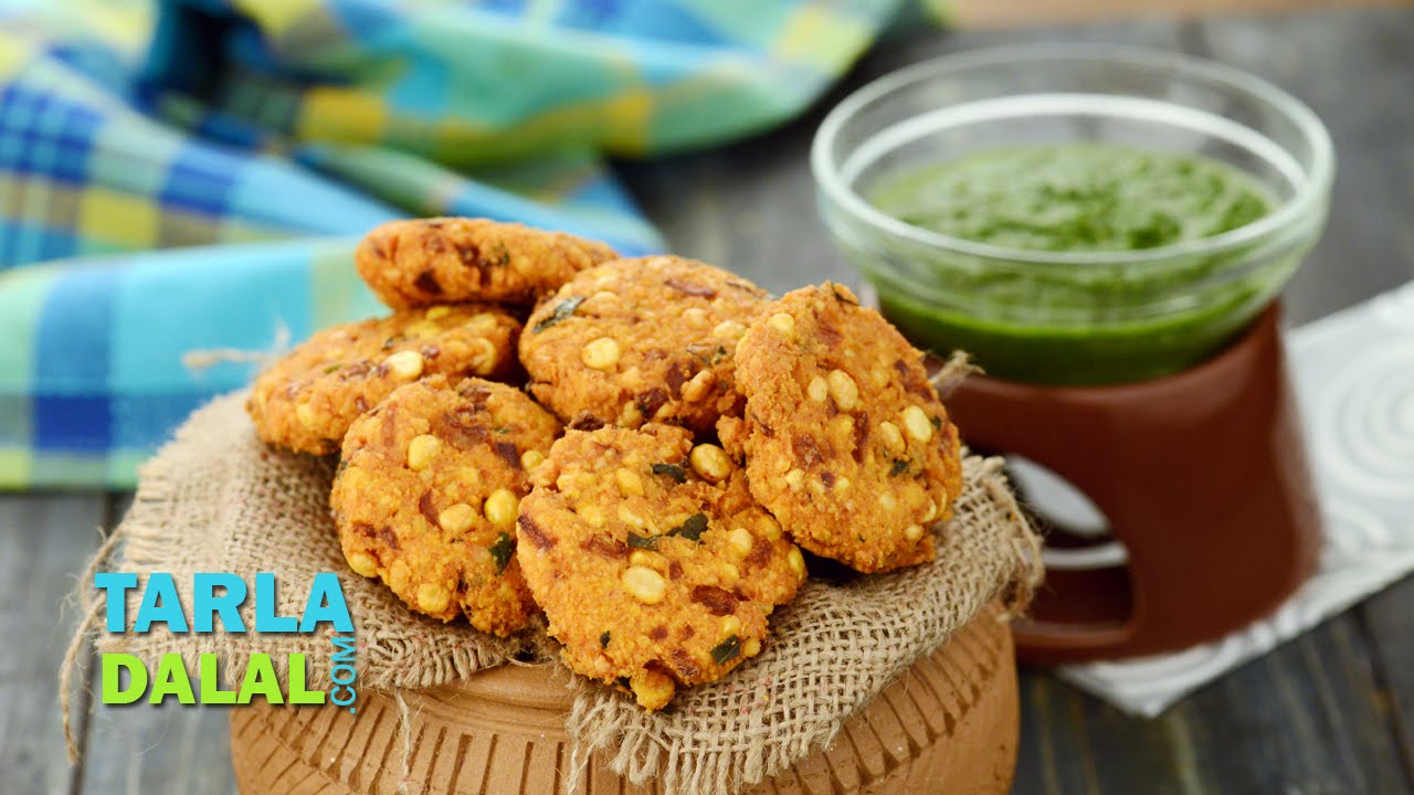 Dal Vada, South Indian Chana Dal Vada, Masala Vada by Tarla Dalal