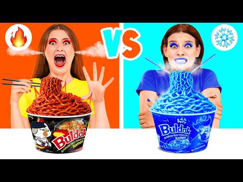 Hot vs Cold Food Challenge | Funny Situations and Fails by Happy