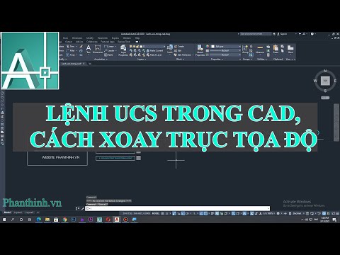 Video Lệnh UCS trong cad, cách xoay trục tọa độ trong... - youtube