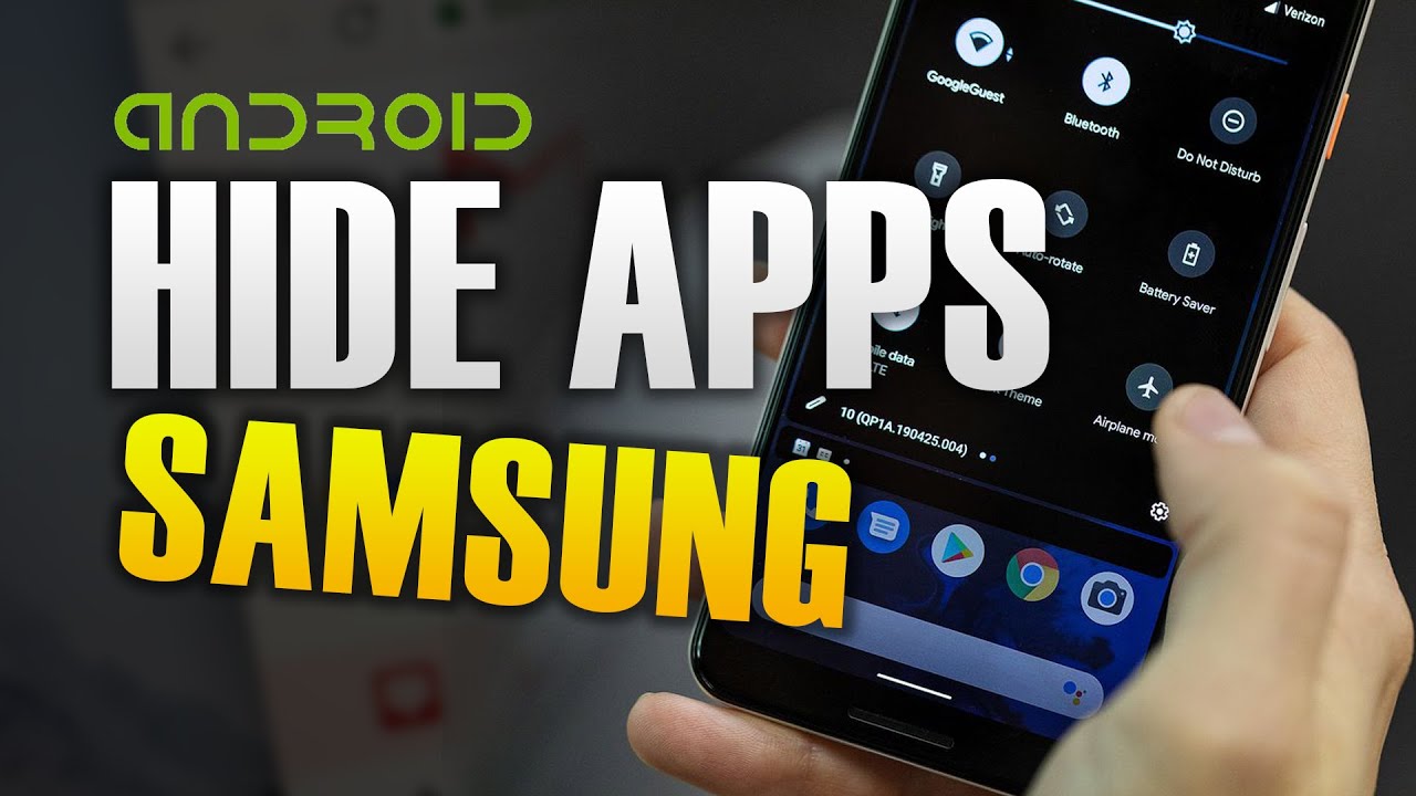 HOW TO HIDE APPS ON SAMSUNG YouTube