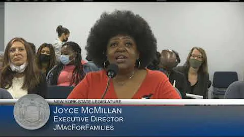 Joyce McMillan Testifies re: the Need for Family M...