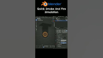 Blender Quick Smoke And Fire Simulation #shorts