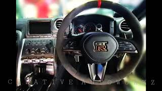 A 2020 Nissan GTR NISMO Steering Wheel on a 2008 Nissan GTR