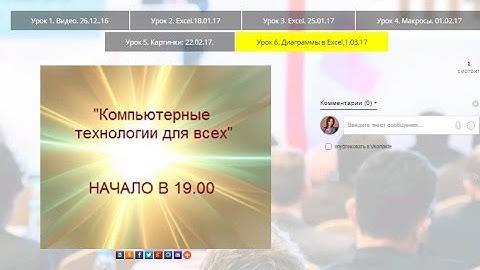 Урок 6  Диаграммы в Excel