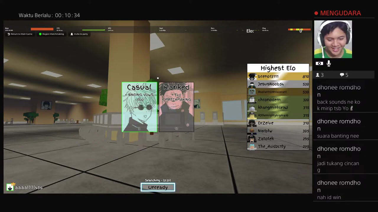 Live Mabar Roblox Jujutsu shenanigan dan game request‘an subscriber