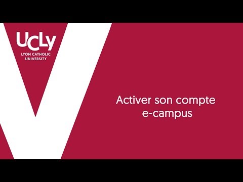 Activer son compte e-campus
