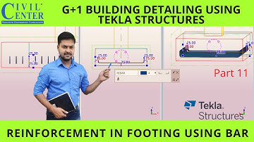 Footing Reinforcement using Bar in Tekla Structures  || RCC Structures || Tekla Structures Tutorial