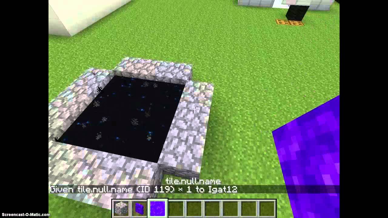 A Portal Block Trick (Minecraft) - YouTube