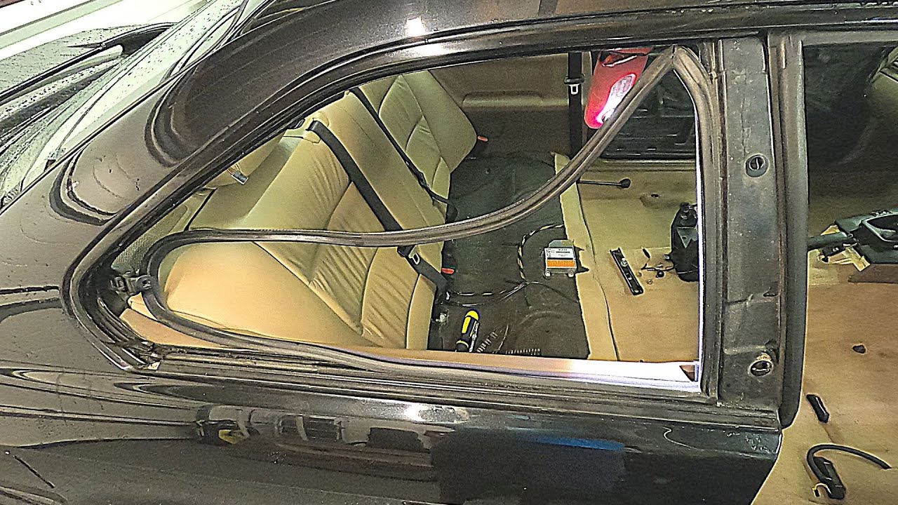 How to replace BMW E36 coupe rear vent window seals and gaskets YouTube