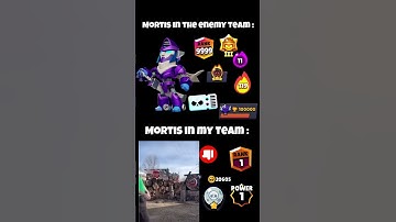 POV : Mortis in the enemy team VS Mortis in my team | #team#enemy#brawlstars #funnyimages #how #edit