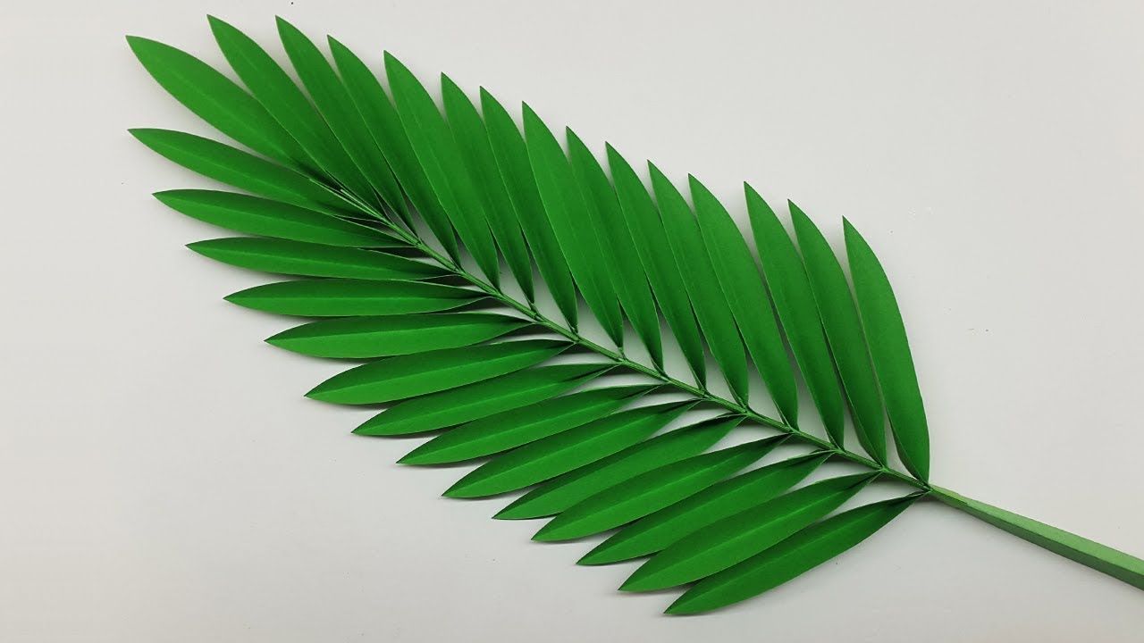 How to make paper leaves