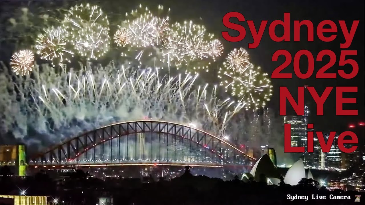 ⁣New Years Eve FIREWORKS LIVESTREAM - Sydney Harbour Bridge, Sydney, Australia - 2025 becomes 2026!