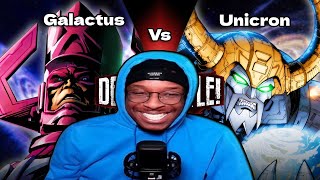 BRAXBENJI REACTS TO GALACTUS VS UNICRON | DEATH BATTLE!