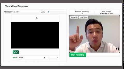 Sauder BCOM video Interview DEMO 商学院视频面试