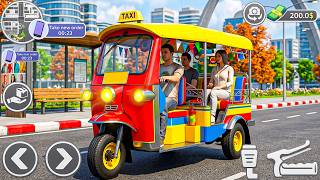 Tuk Tuk Rickshaw Driving Game 3D: Extreme City Driving Passenger Transport - android gameplay