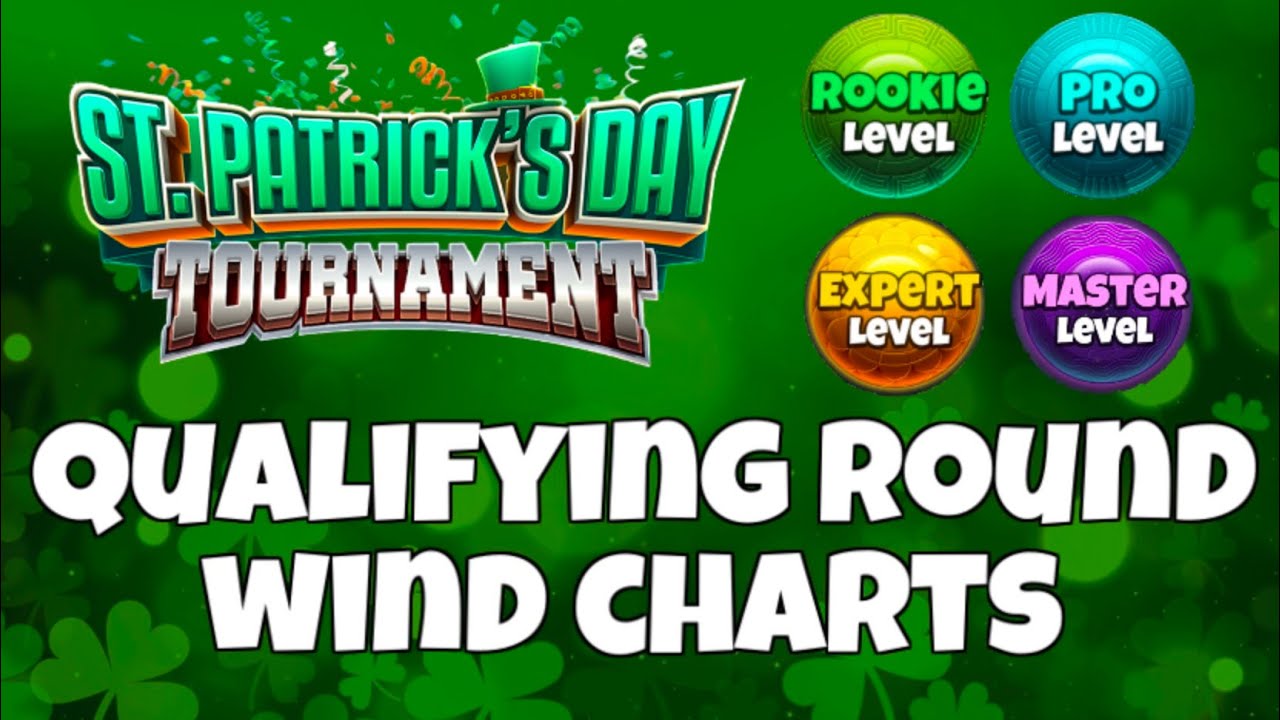QUALIFYING ROUND WIND CHARTS (All Divisions) | St Patrick's Day Tournament | Golf Clash Tips