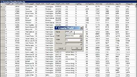 MapWindow Shapefile Attribute Tables Part I