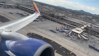 Southwest Boeing 737-800 Takeoff Phoenix Sky Harbor Intl. (KPHX)