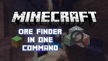 Minecraft 1.8 - Ore Finder In One Command [One Command Showcase]