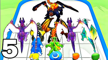 Merge Battle 3D Dragon Master - Walkthrough Part 5 Levels 61-75 Merge Games - Android Gameplay
