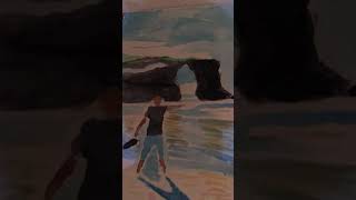 #Acuarelas #Playadelascatedrales. #Galicia 👩‍🎨