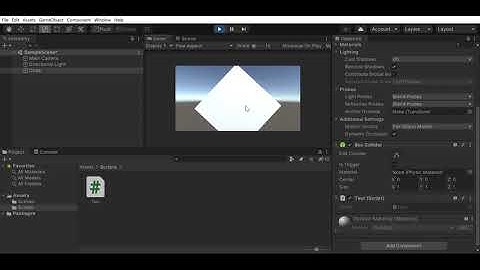 New Unity Project   SampleScene   PC, Mac & Linux Standalone   Unity 2020 3 14f1 Personal   DX11  20