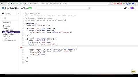 Changing the Control Flow of a Glitch Node App
