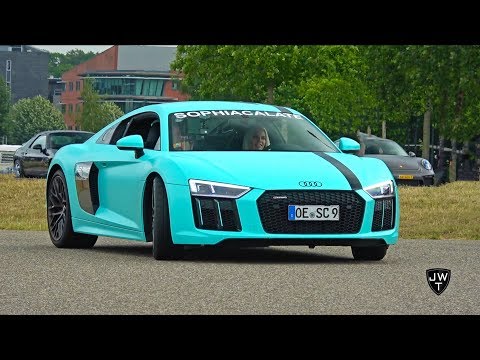 Sophia Calate's Audi R8 V10 Plus And Others! LOUD Revs, Accelerations & More SOUNDS!