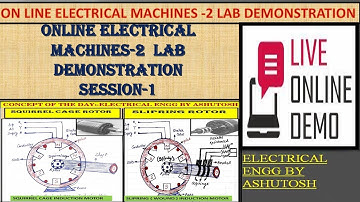 LOAD TEST ON 3 PHASE INDUCTION MOTOR | ONLINE DEMONSTRATION | SESSION-2 | EL. MACHINES-2 LAB |