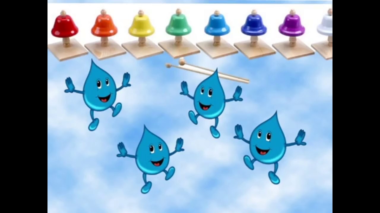 Музыкально-ритмическая игра "Веселые капельки". - YouTube