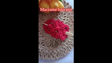 Macrame Hair pin | Hair accessories | Boho design | DIY