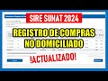 SIRE SUNAT 2024 |REGISTRO DE COMPRAS NO DOMICILIADO