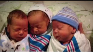 ⁣Identical Triplets | Couple Welcomes Three Beautiful Babies