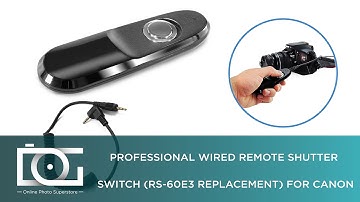 CANON RS-60E3 TUTORIAL | How to Use a Professional Wired Remote Shutter Switch (RS-60E3 Replacement)