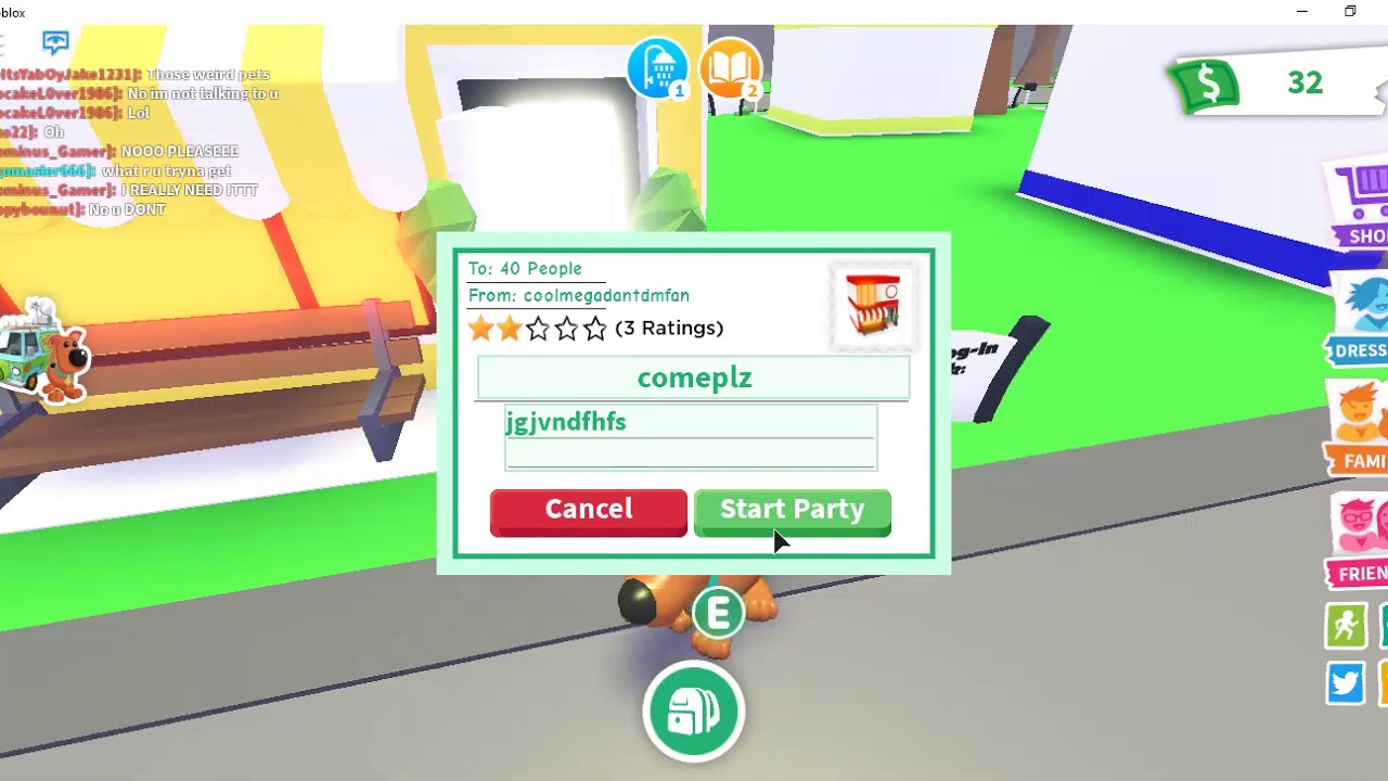 How To Throw A Party In Adopt Me Roblox Youtube - how to make a party in roblox adopt me 2019