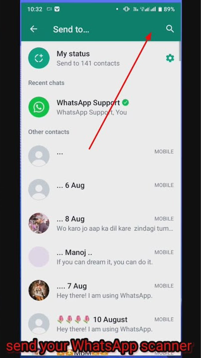 How to send own WhatsApp scanner. apna WhatsApp ka scanner kaise bheje. #short #trending  #viral