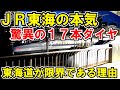 【限界】東海道新幹線が本気を出すとこうなります、、、毎時１７本ダイヤが凄すぎた【JR東海の威力】