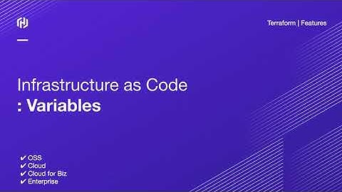 Infrastructure as Code : Variable (테라폼 기능)