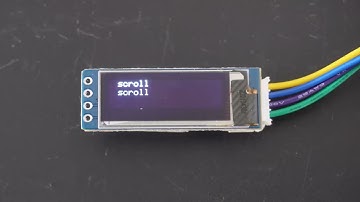 128x32 OLED Display Scrolling Text
