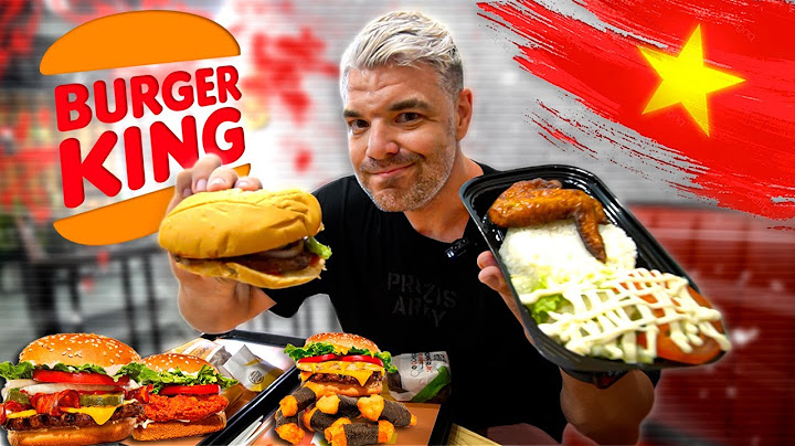 ASÍ ES UN BURGER KING en VIETNAM🍔 *HAMBURGUESAS Y PLATOS MUY RAROS* 🇻🇳