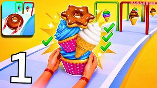 Bakery Stack Gameplay Walkthrough Part 1 - INSANE Bakery Stack Perfect Run (Android/iOS)
