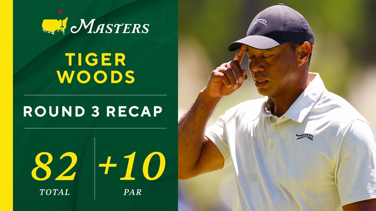 Tiger Woods finishes Masters with his highest score as a pro