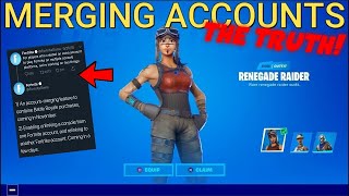 THE *ACTUAL TRUTH* ABOUT ACCOUNT MERGING IN FORTNITE! (Fortnite Account Merging)