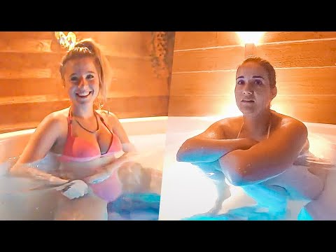 EEN GEZELLIG AVOND IN DE HOTTUB MET HEFTIGE VRAGEN😳