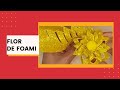 Como hacer flor de Goma eva-Foami escarchado de forma fácil y sin moldes.