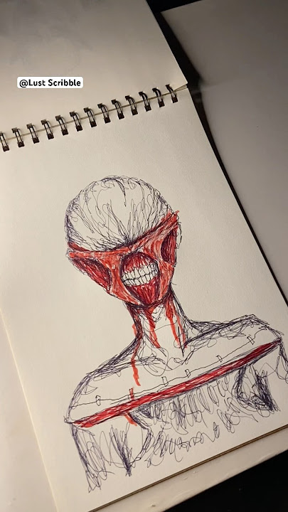 Drawing Scribble Art ( Hellraiser - The chatterer ) #scribbleart #art #drawing #horror #creepy