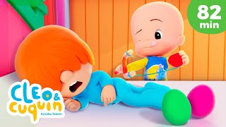 DIEZ HUEVOS EN LA CAMA 🥚🥚 y más canciones infantiles para bebés con Cleo y Cuquín