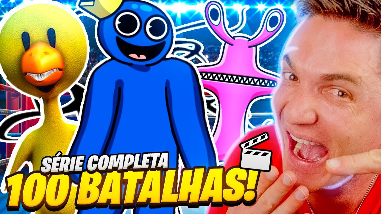 Todas as 100 Batalhas de Rainbow Friends 🎥 Filme Completo 🎥
