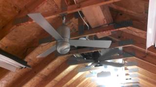 Cirrus Ceiling Fan in brushed aluminum 